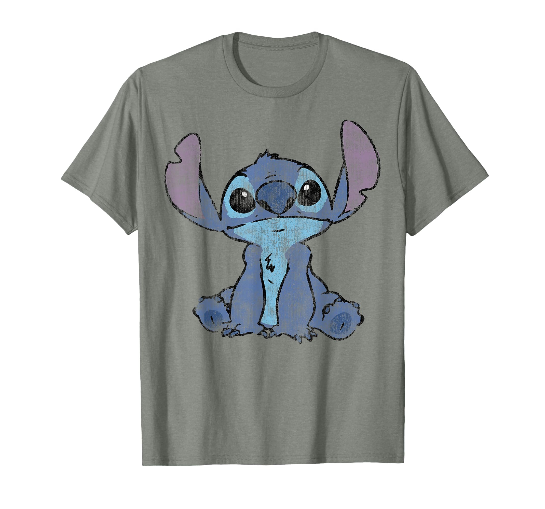 Disney Lilo &amp; Stitch Distressed Stitch Portrait T-Shirt