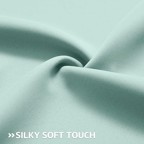 Miniatura 5 de COSVIYA Cortinas opacas con ojales para oscurecer la habitación, color azul índigo, 2 paneles de 84 pulgadas de largo, poliéster grueso, bloqueo de