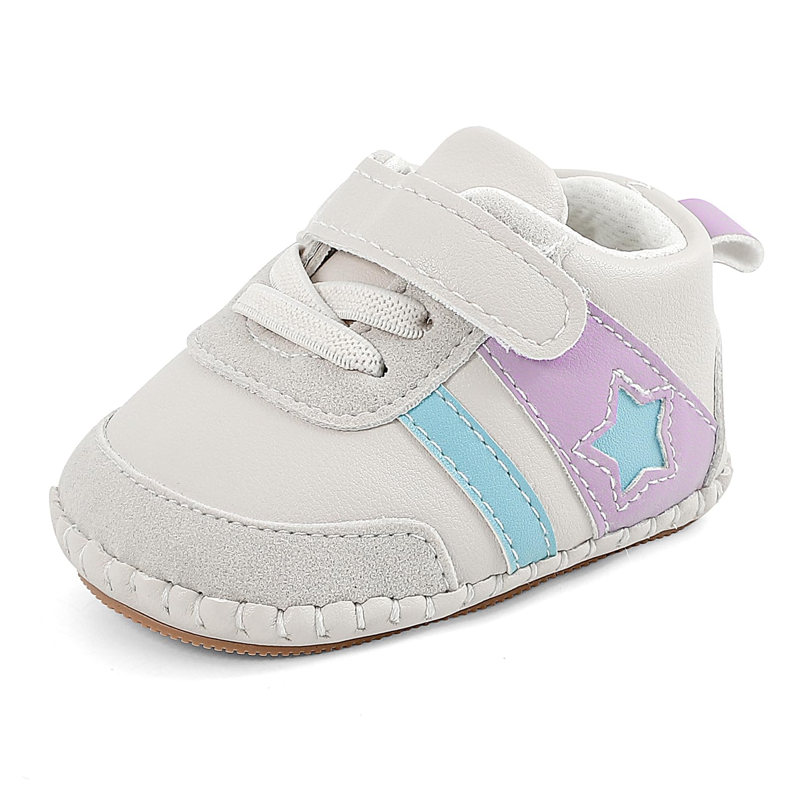 MK MATT KEELY Baby Boys Girls Soft Sole Sneakers Infant PU Leather Shoes Prewalkers