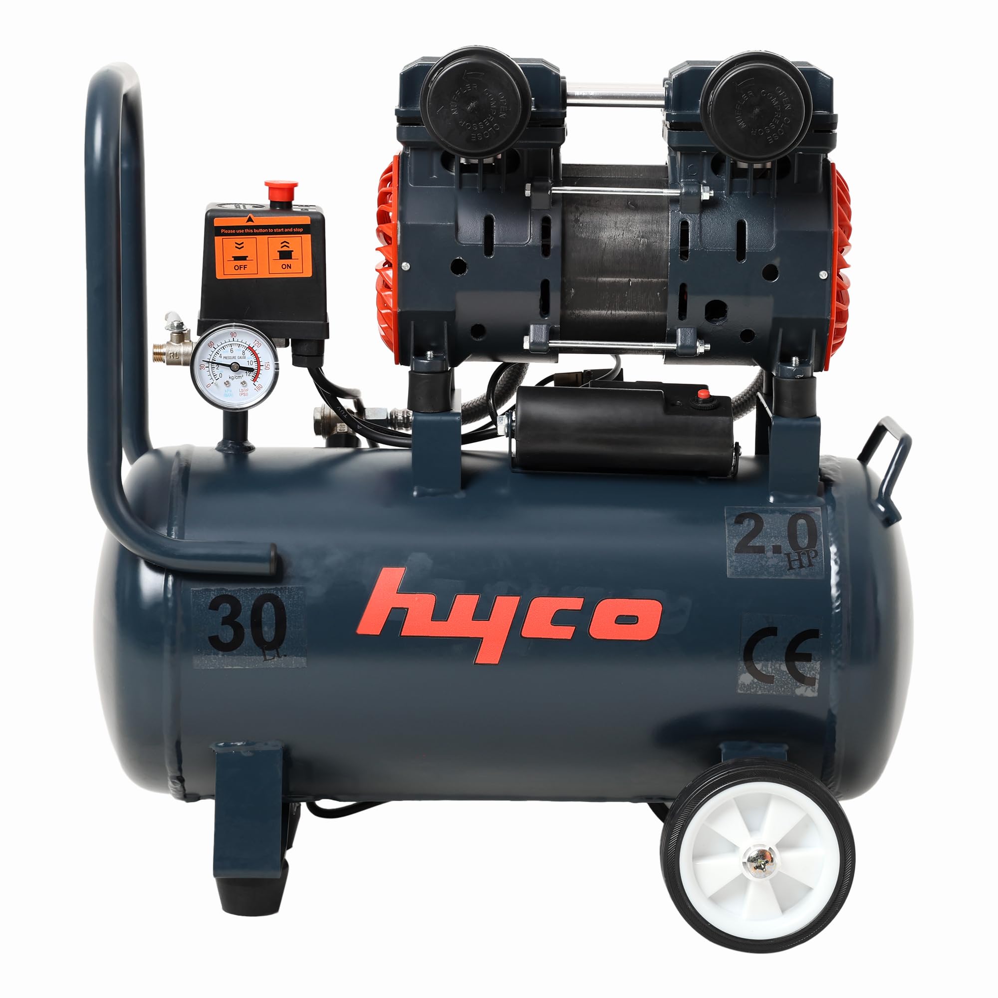 HYCO 2HP Oil Free Air Compressor, 30L Metal Tank, Electric Powered, High Speed Technology with Copper Winding, Taiwan Made-image-31