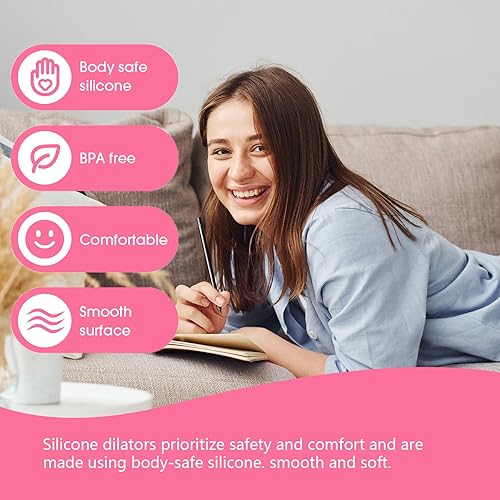 Miniatura 4 de Juego de 5 dilatadores musculares de silicona para suelo pélvico para mujeres (juego grande)