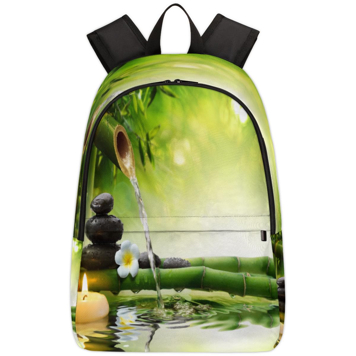 Sac à dos imprimé bambou TropicalLife avec compartiment ordinateur portable 17,4L - 8