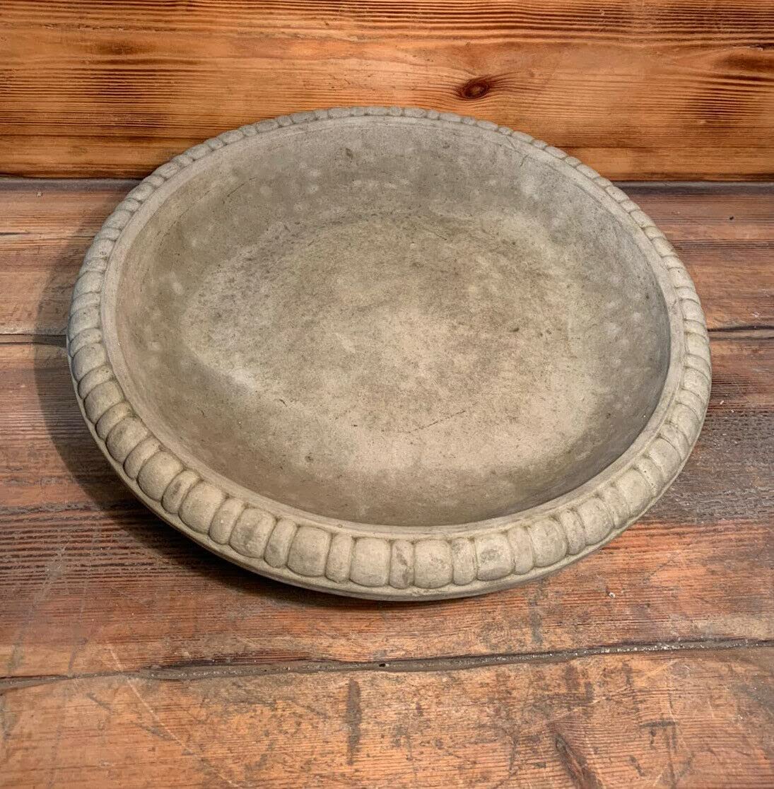 STONE GARDEN ART DECO BIRD BATH TOP ONLY/FEEDER/BOWL/REPLACEMENT ORNAMENT