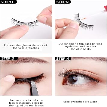 Half Lashes: Multi-layers Wispy Cat Eye 3D False Eyelashes - Fluffy Soft Soft, Short & Long Lengths - Faux Mink Material - 10 Pairs Pack