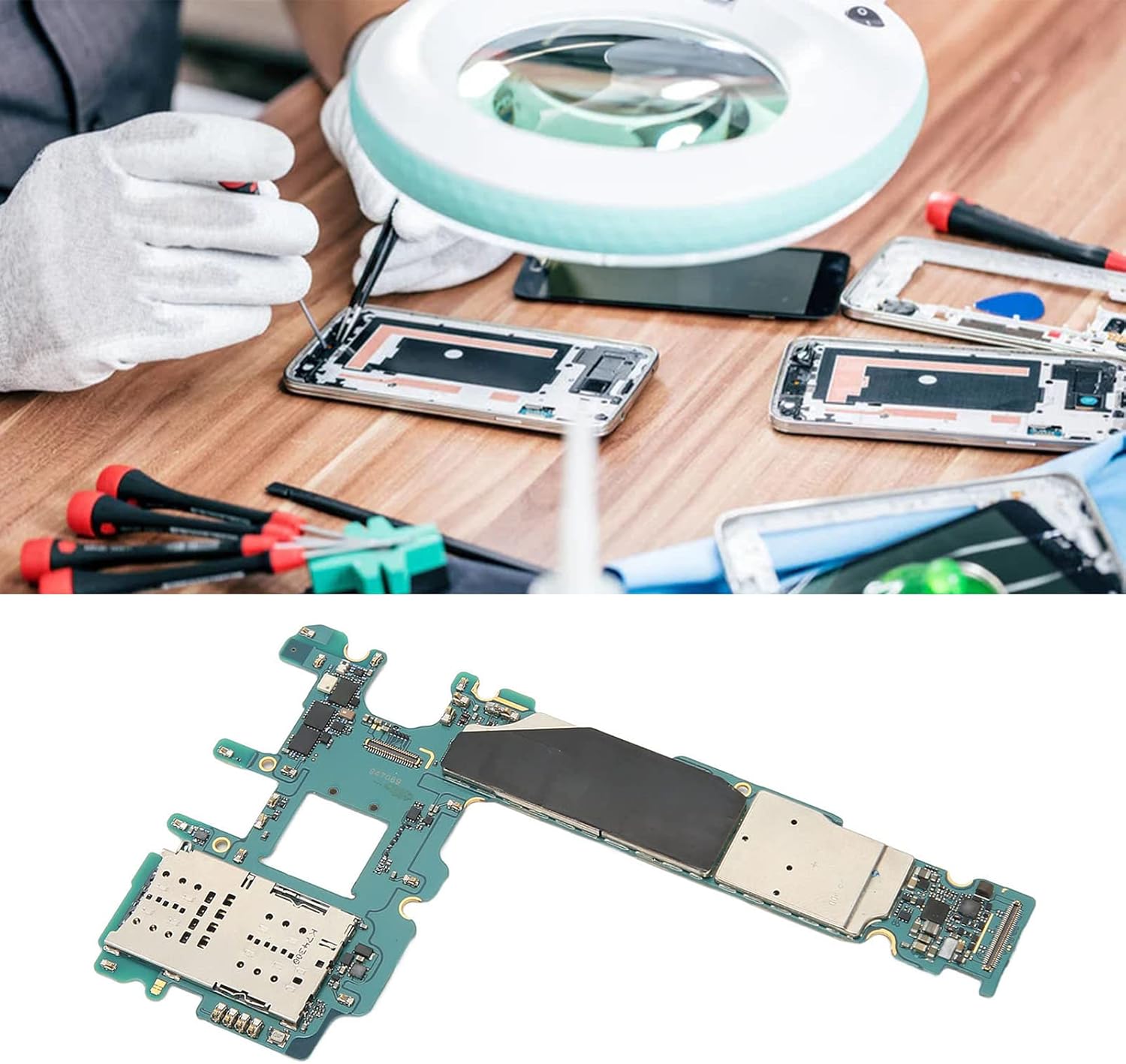 64GB Unlock Motherboard Replacement for S8+, Professional PCB Unlock Main Logic Board, Phone Repair Replacement Part for S8+ (JP Version)