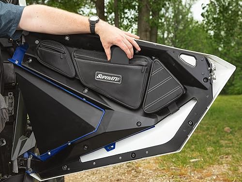 Miniatura 7 de SuperATV Bolsas de puerta para Polaris RZR PRO XPPRO XP 4 2020-2024  Incluye 2 bolsas  Uso con puertas Polaris RZR  Protectores de rodilla