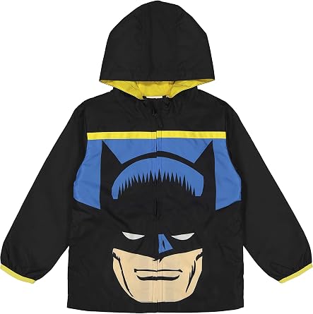 Dreamwave DC Comics Justice League Batman Toddler Boys Windbreaker Jacket