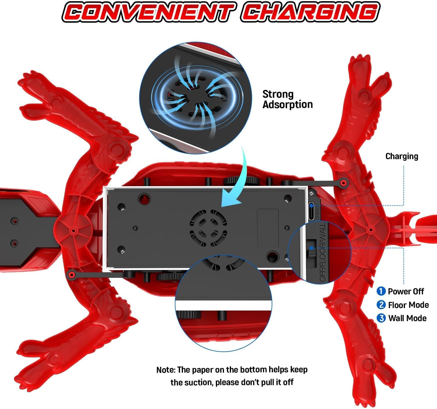 Mieryd Gecko Radiocommandé, Lezard Télécommandé avec Yeux LED, Spider RC Robot Jouet Enfant, Interactif Lezard Qui Grimpe Au Mur Jeu Creatif, Anniversaire Noel Cadeau Garcon 3 4 5 6 7 8 9 10 Ans