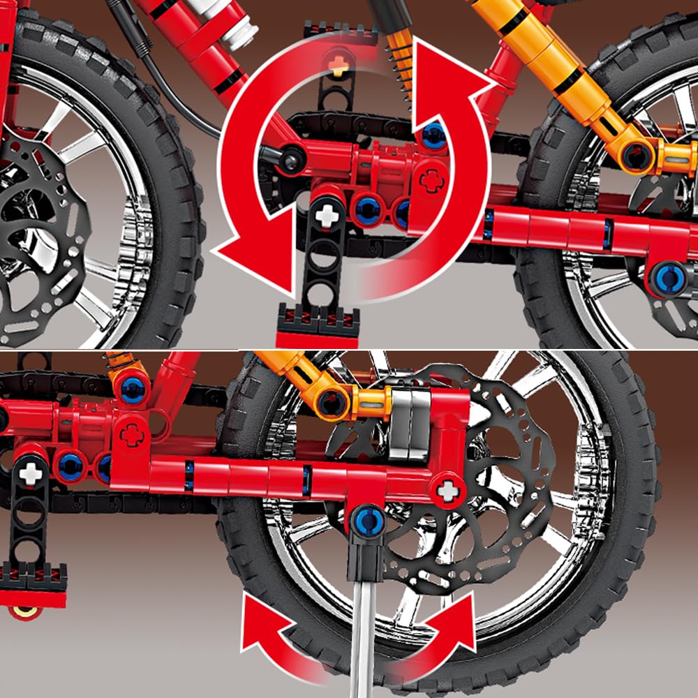 Amazon.com: BYWBRICKIFY Technic Bicycle Building Set (212pcs) Kit