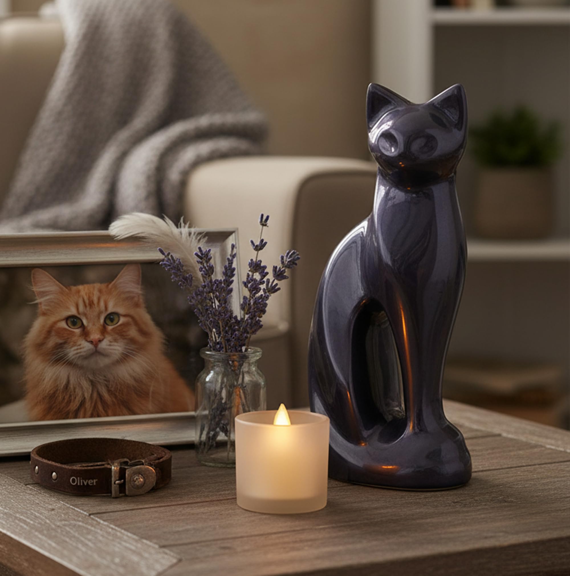 eSplanade cremation urn vaso contenitore vaso commemorativo | urna di gatto | urne di metallo | urne funerarie | ricordo commemorativo.