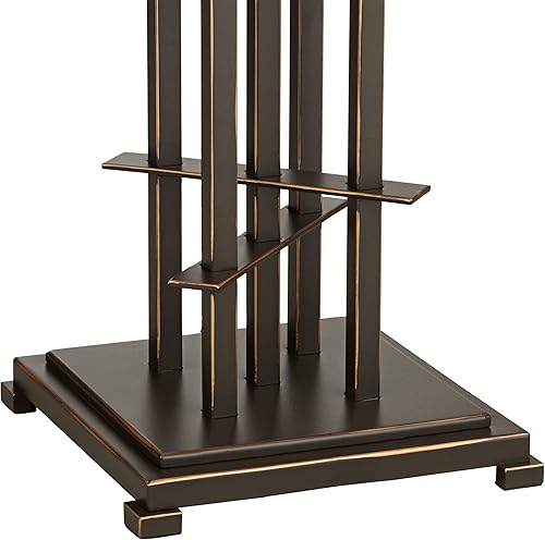 Miniatura 6 de Franklin Iron Works Metro Collection - Juego de 2 lámparas de mesa decorativas de 23 12 pulgadas de alto, estilo rústico, moderno, con cadena de