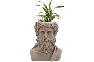 Divine Grecian Planter: Zeus's Verdant Crown