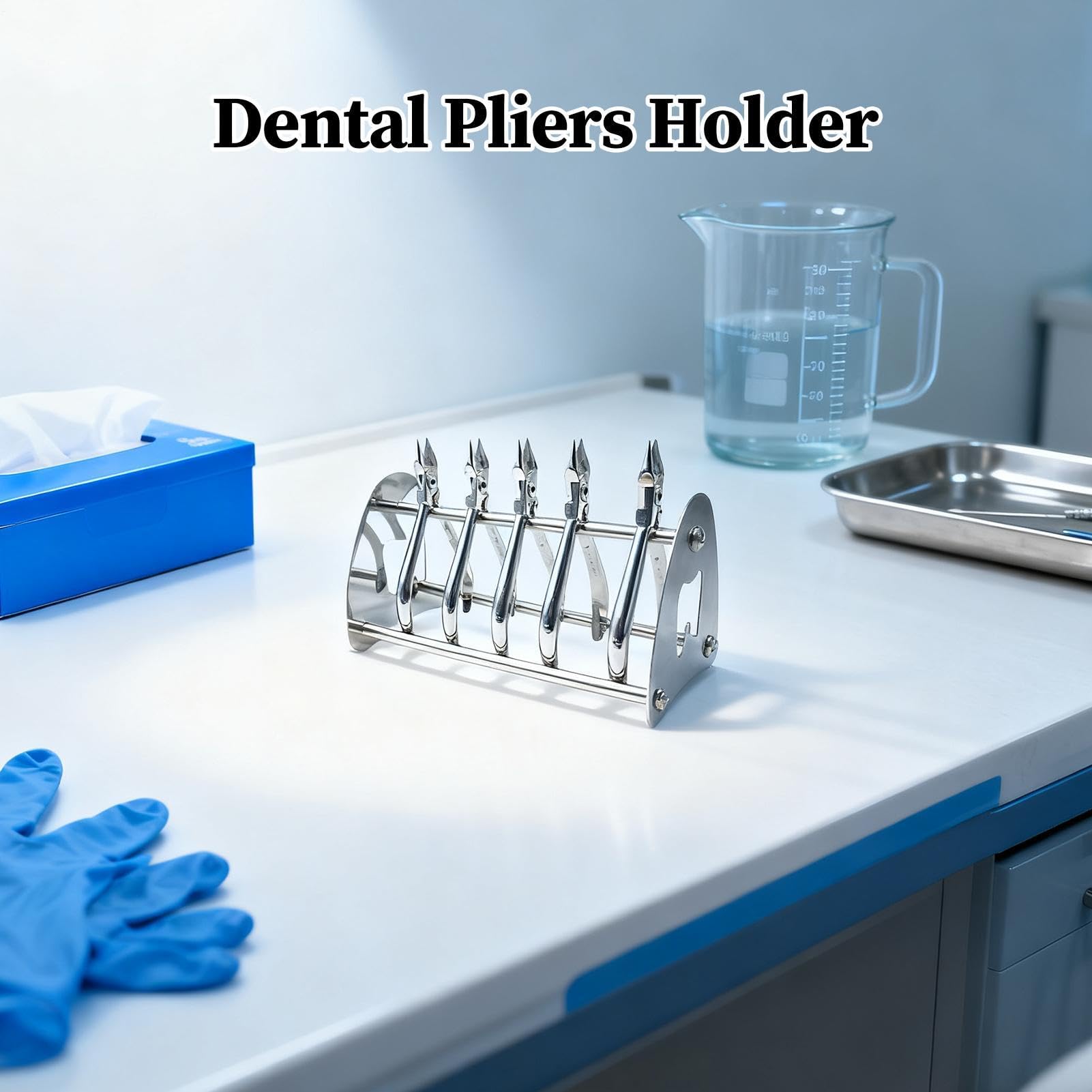 Organizador de alicates de acero inoxidable para ortodoncia, estante de almacenamiento de instrumentos dentales