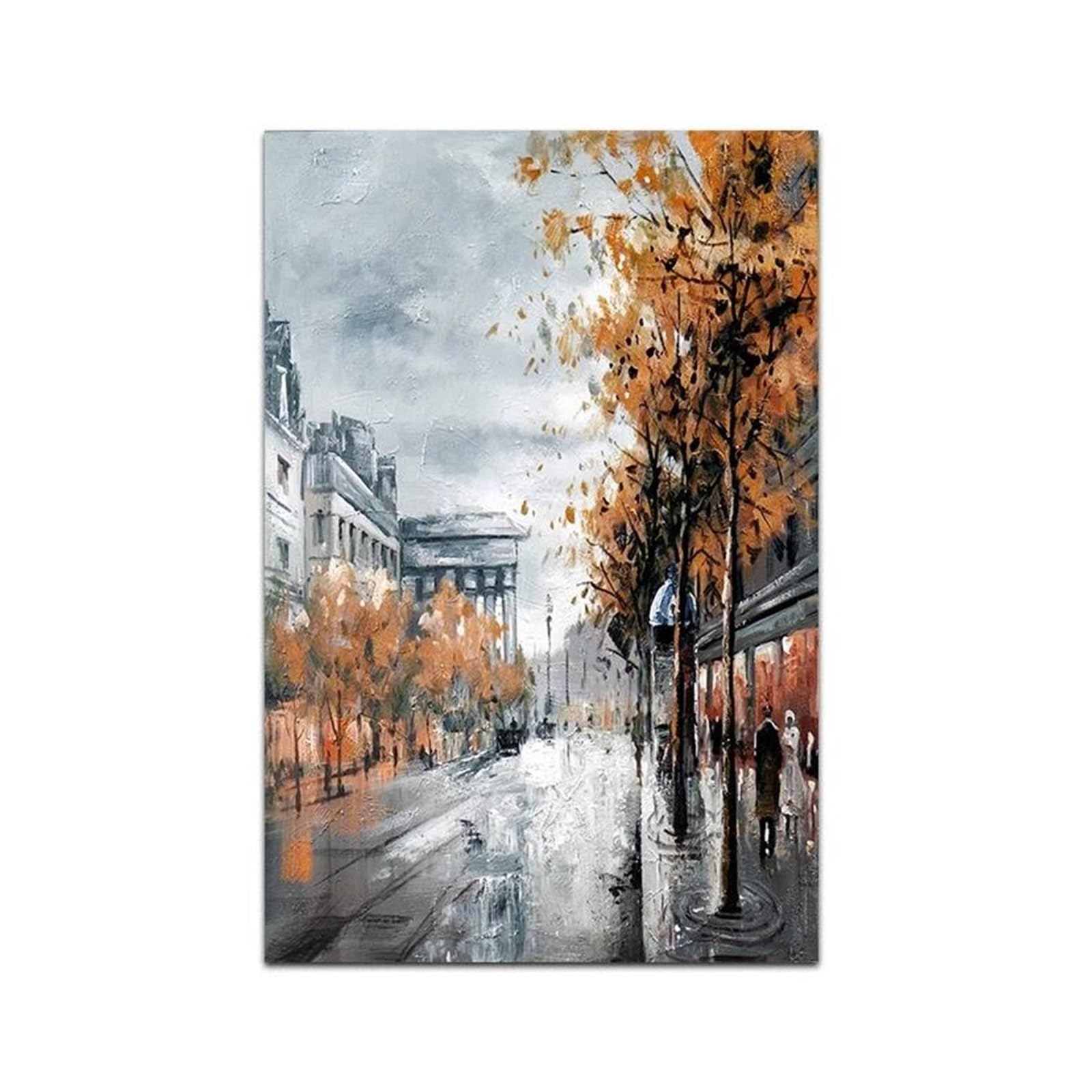 Affiche de paysage urbain vintage et tableau d'art mural salon