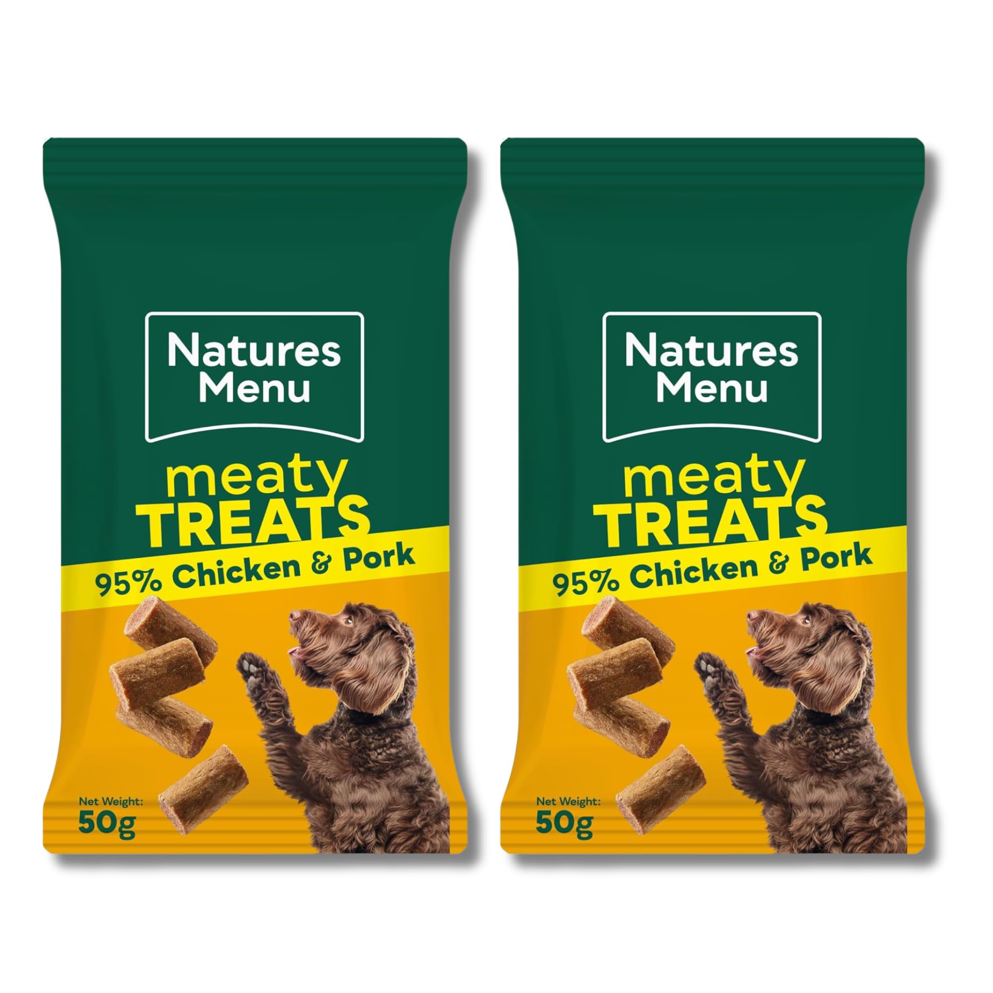 Natures Menu Original Chicken Real Meaty Dog Treats 2 x 50g