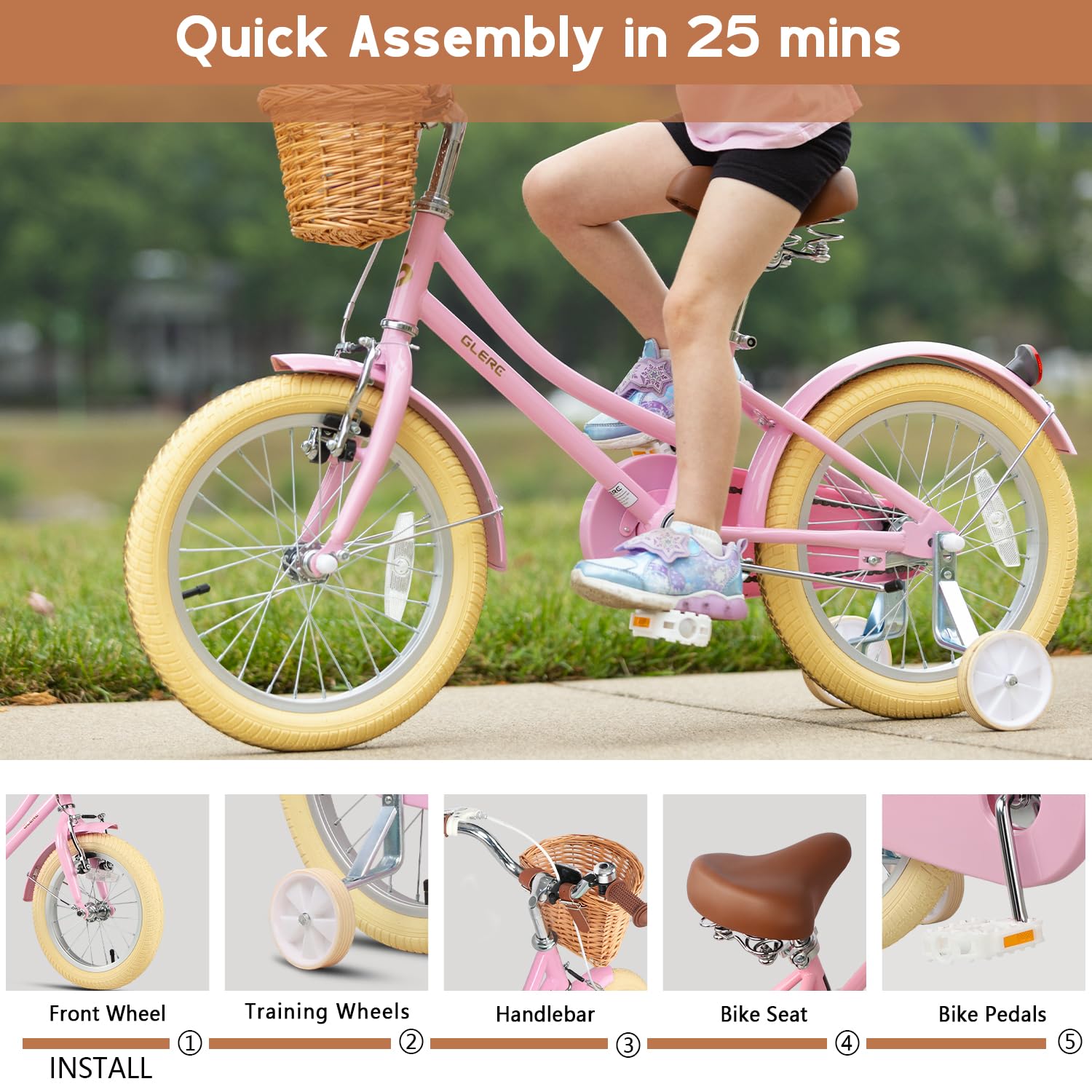 Amazon | Glerc (グラーク) Little Molly 自転車 12インチ キッズ用 