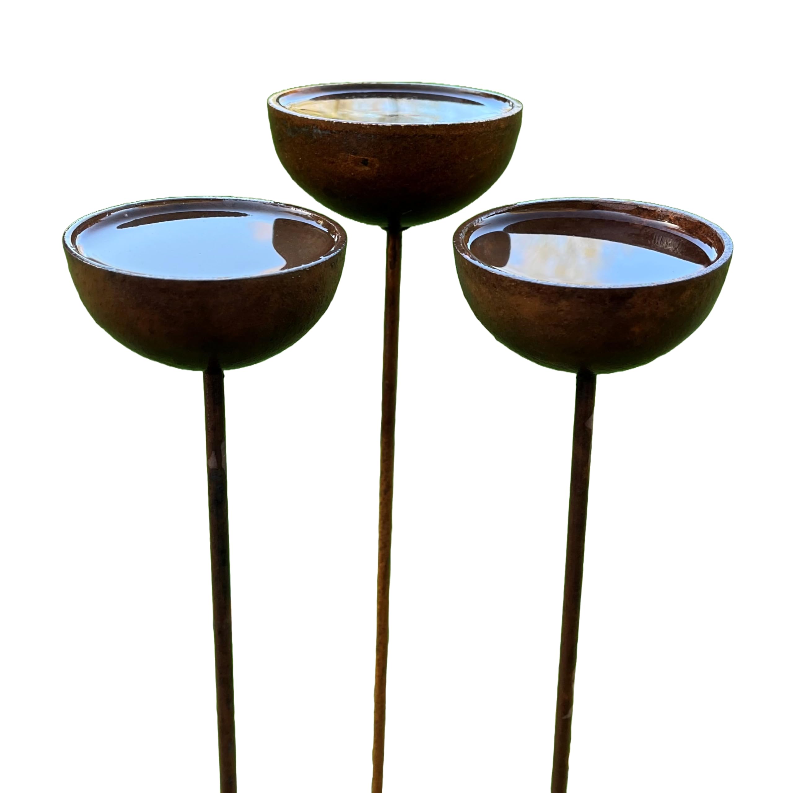 Rain Catchers - Large - Set of 3, FigTreeMetal, Metal Garden Ornament