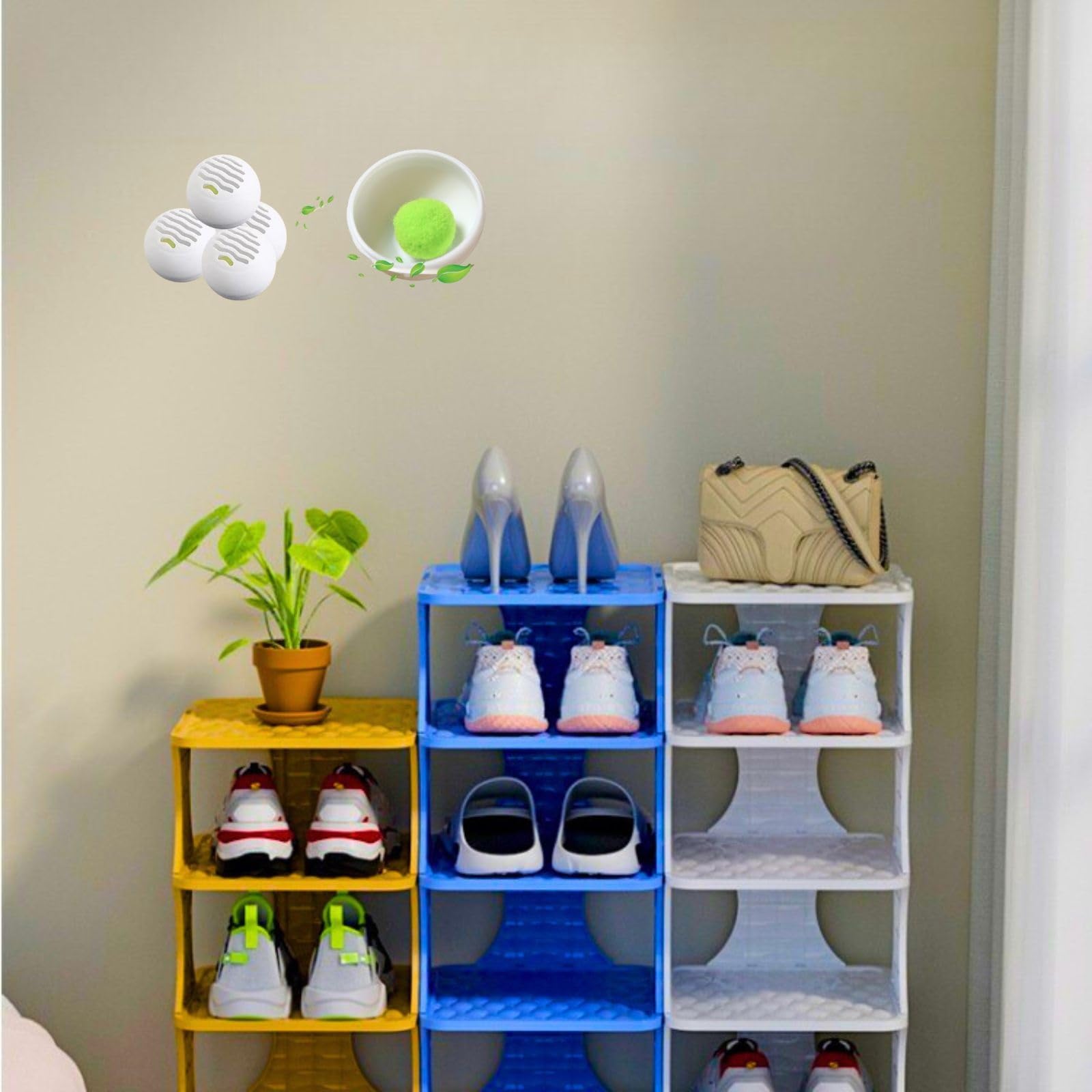 Zapatero para armario, diseño resistente de 6 niveles que ahorra espacio para entrada y dormitorio, 119 cm de alto