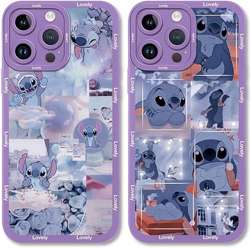 Paquete de 2 bonitas fundas de teléfono de dibujos animados para iPhone 11 Pro MAX de 6.5 pulgadas, fundas protectoras de personajes divertidos de