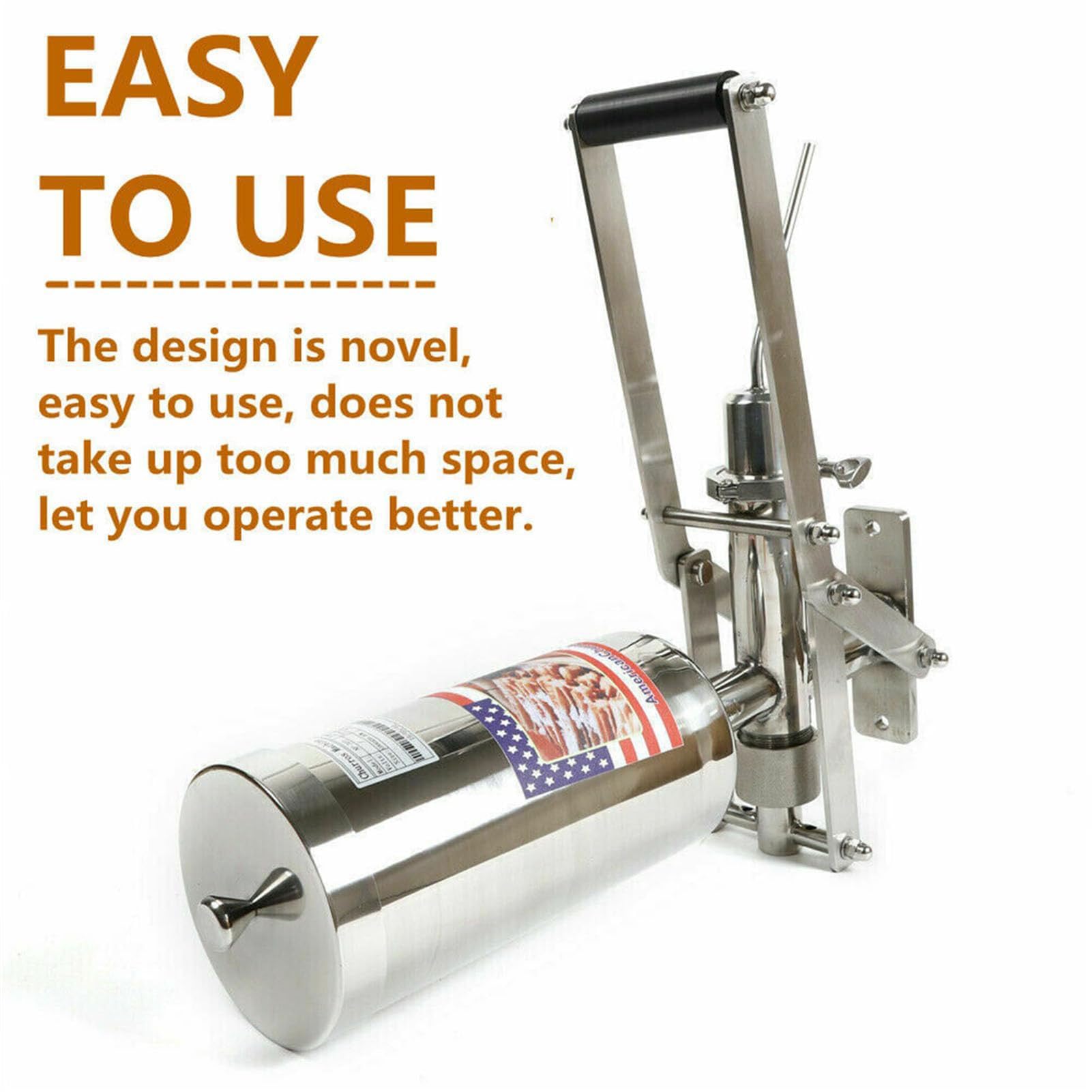 piudoiliy 5L Manual Machine Cream Jam Filling Machine Latin Fruit Churro Jam Filling Machine for Kitchen Restaurant with — view 3