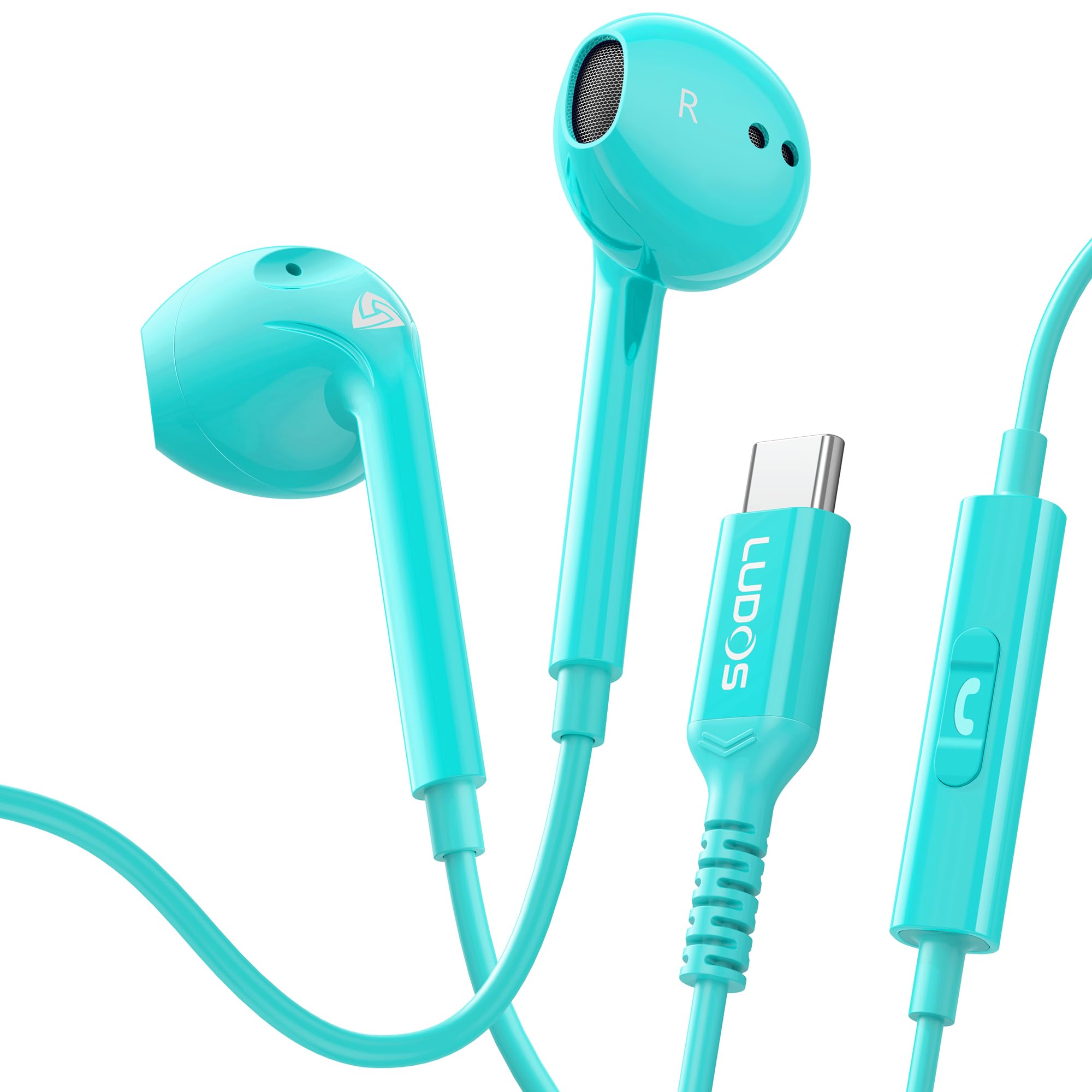 Amazon.com: LUDOS Zenith USB C Headphones, 5 Years Warranty, Wired