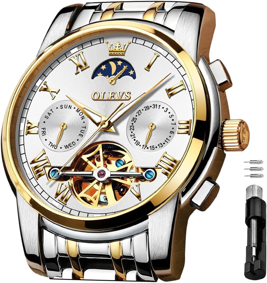 OLEVS Self Winding Watches for Men Automatic Mechanical