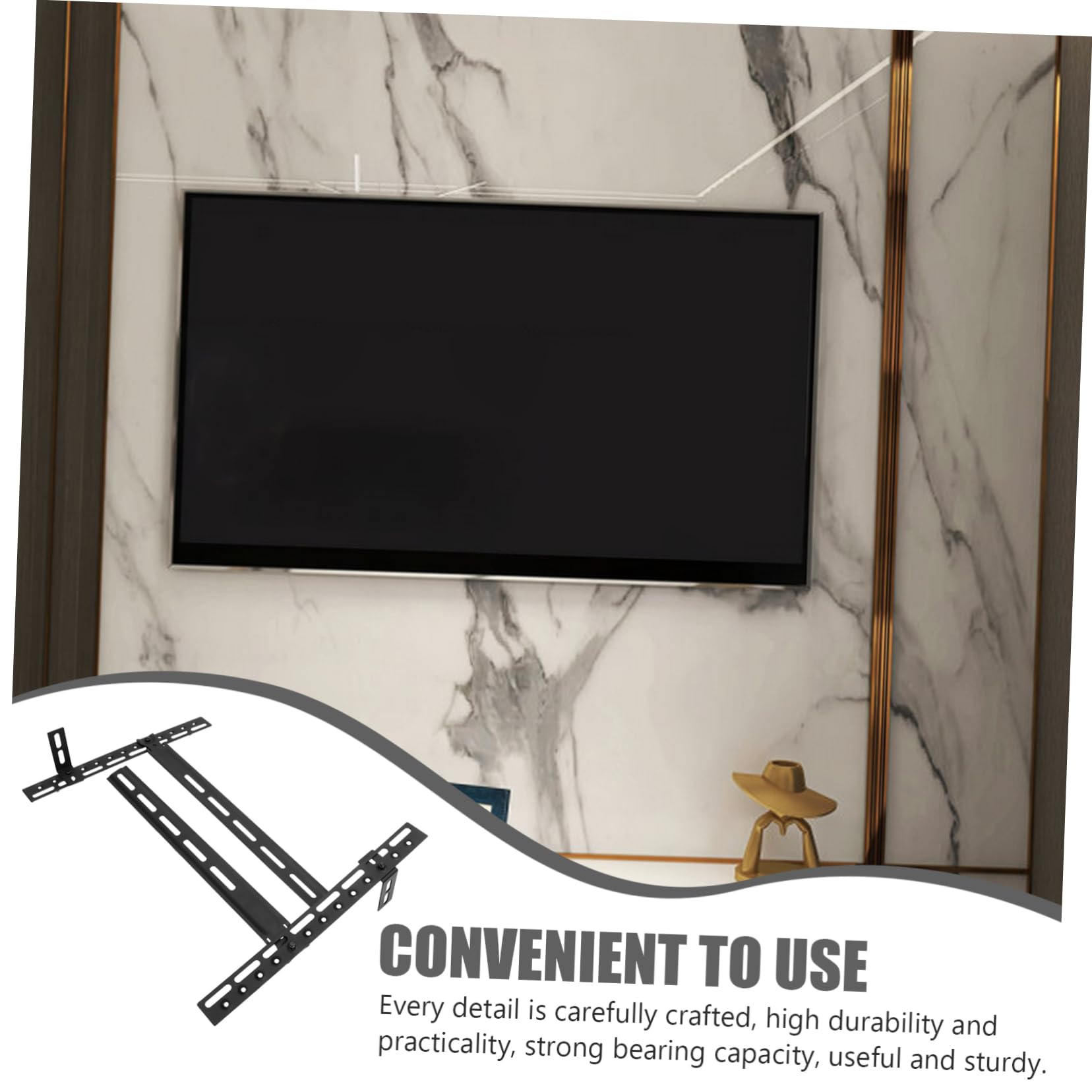 ARTIBETTER Tv Stand Universal Speaker Mounting Bracket Sturdy Metal Bracket for Speaker Mount Holder