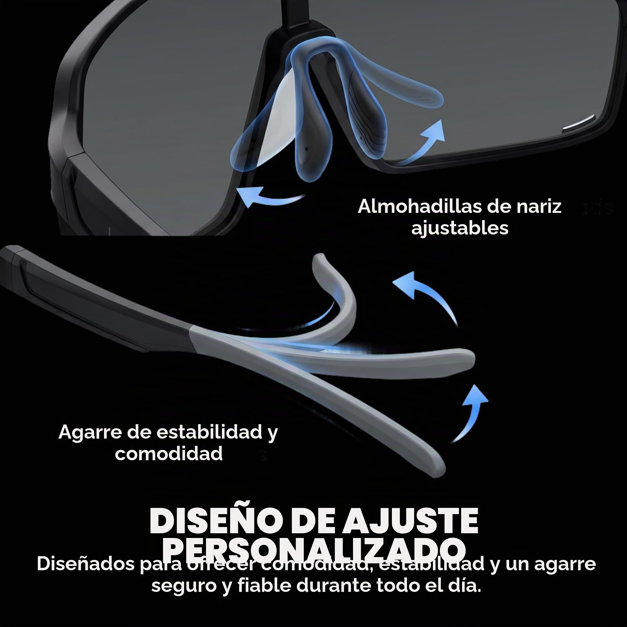 grinderPUNCH Gafas de Sol Deportivas Polarizadas para Hombres y Mujeres – Para Béisbol, Pickleball, Running, Senderismo y Ciclismo con Protección UV
