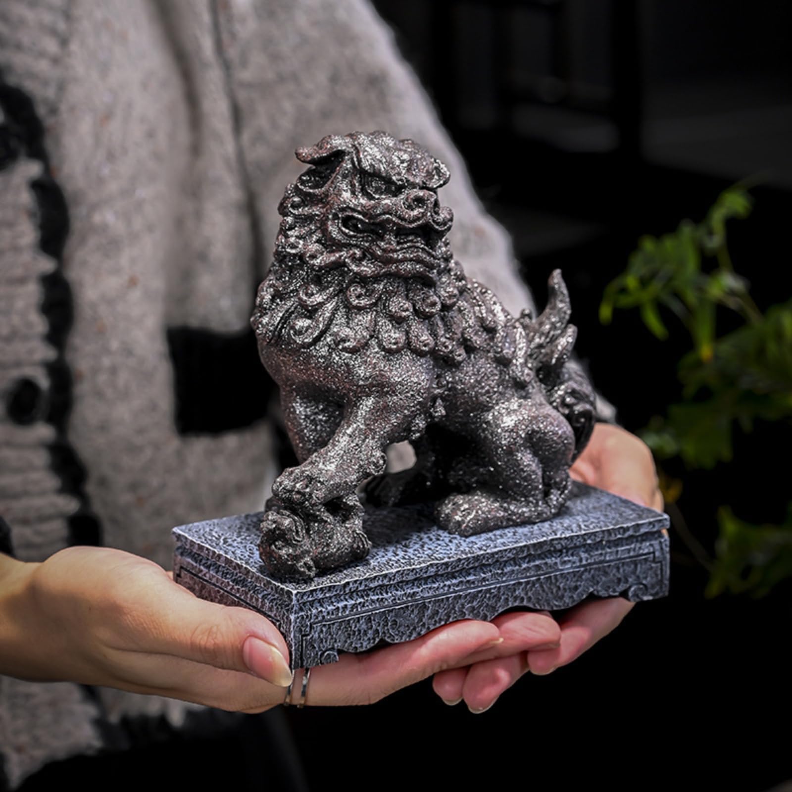 Amazon.co.jp: 狛犬 獅子狛犬陶器 魔を追い払い安定した運気にして