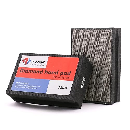 Almohadillas de pulido a mano de diamante Grit grueso 120 para granito mármol concreto bloque de lijado de vidrio