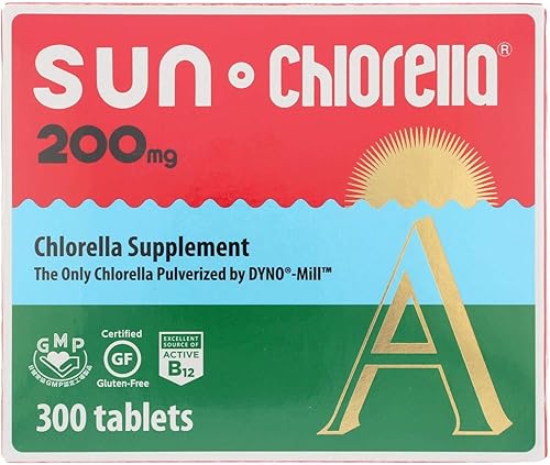 SUN CHLORELLA - Suplemento de Clorella, Comprimidos enriquecidos con vitaminas y veganos (200 Mg - 300 ct)