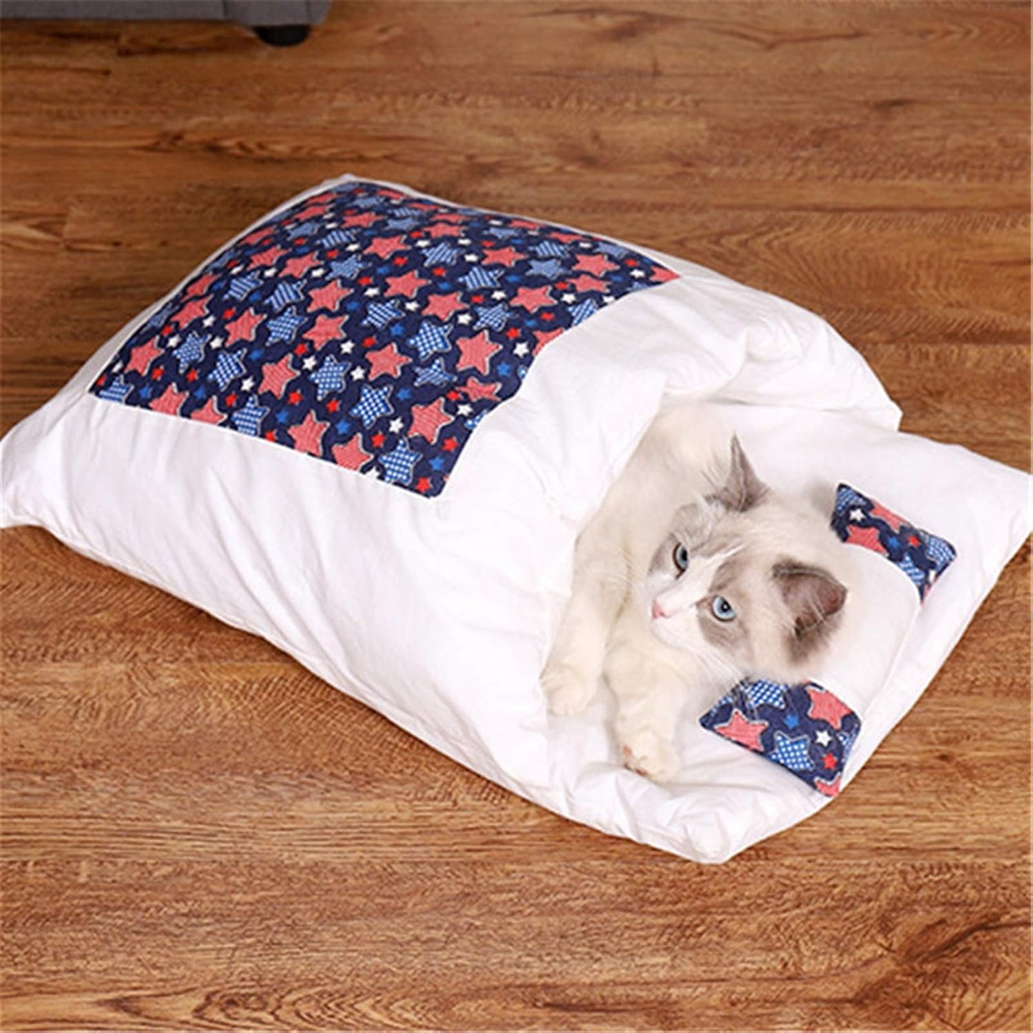 Dog Bed Cat Tunnel Bed House Cute Cozy Cat Mat Beds Warm Durable Portable Pet Basket Kennel Dog Cushion Cat Supplies Multicolor (Color : F, Size : Medium) (C Large) (C Large)