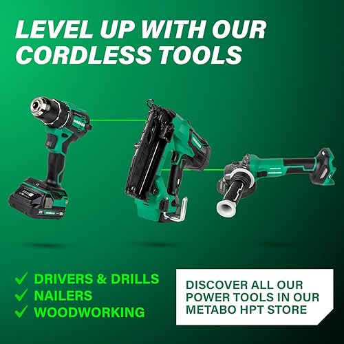 Miniatura 10 de Metabo HPT Interruptor deslizante de velocidad variable sin escobillas de 36V MultiVolt™ de 4-1/2 pulgadas, amoladora angular de potencia,