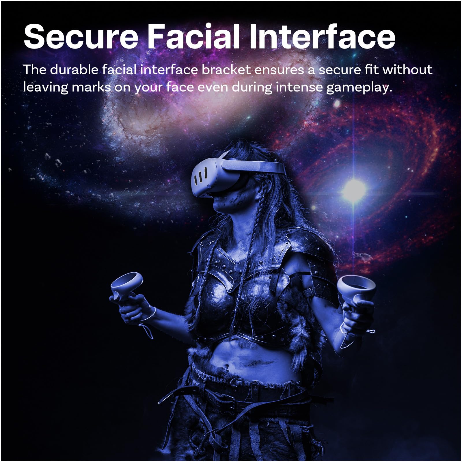 Interfejs Twarzy VR do Meta Oculus Quest 3 firmy MMOBIEL – Face Cover Pad do Quest 3 - Uchwyt Interfejsu - Zestaw Akcesoriów z Nakładkę nos Zapobiegającą Wyciekom i Pokrowiec z Skóry PU – Czarny