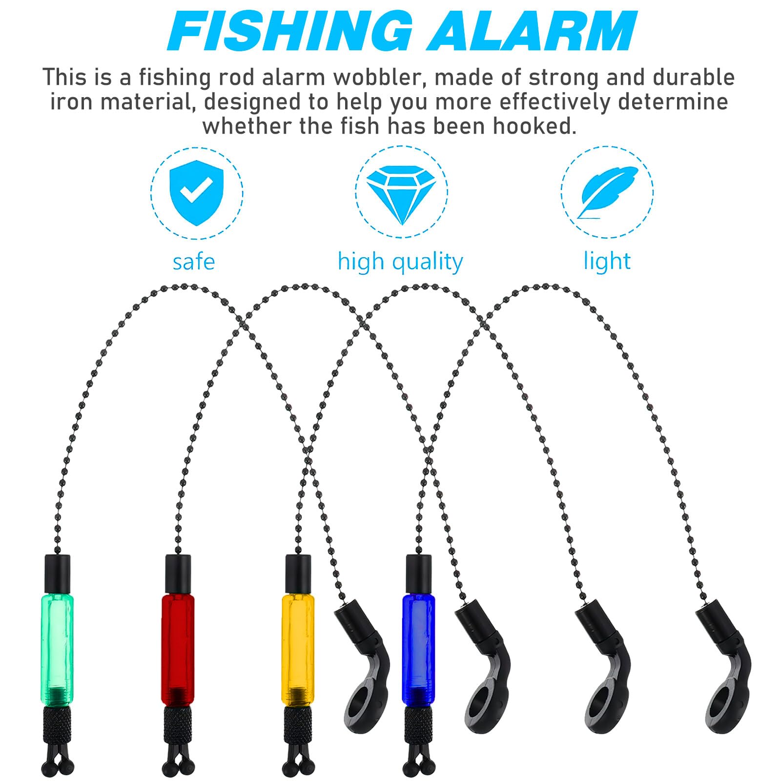 4Pcs Fishing Bobbins, Bite Indicators For Carp Fishing, Light