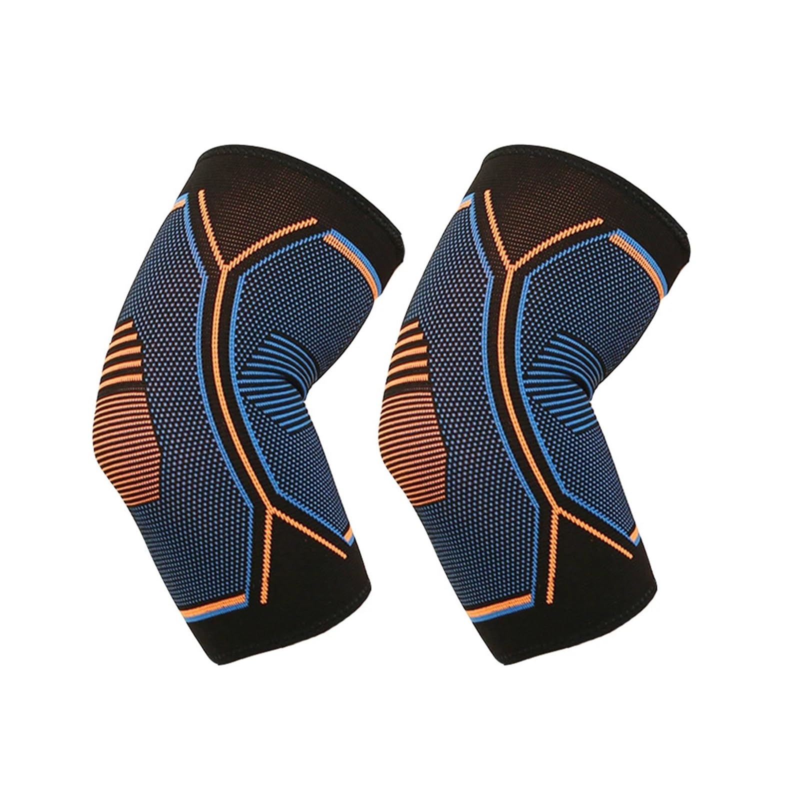 Gomitiere Sportive Sports Compression Elbow Support Brace Protector Knitted Arm Pads for Fitness Cycling Running Basketball Football Outdoor per Lo Sport(2 PCS Elbow Support,L)