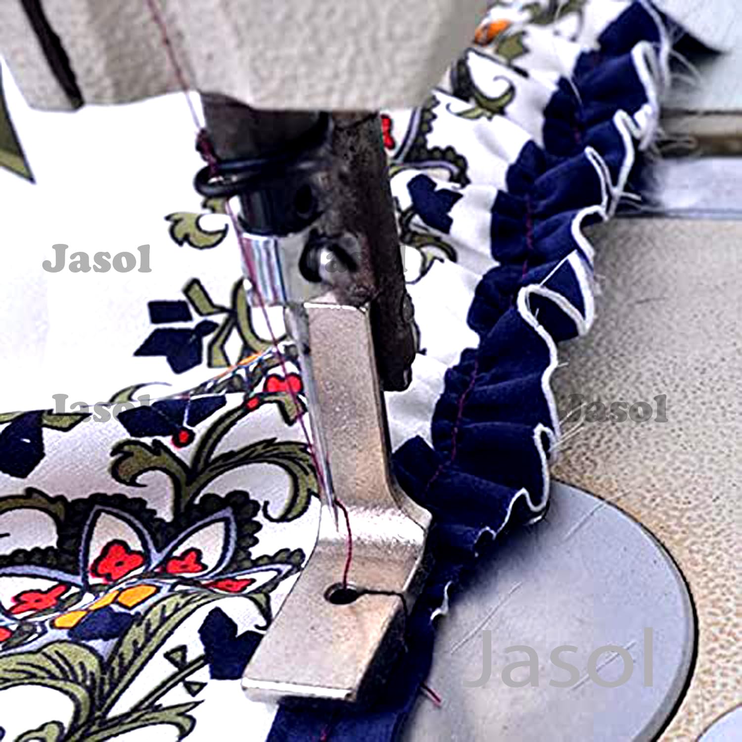 Jasol Industrial Sewing Machine Pleated Sewing Machine Shirring Gathering Foot Presser Foot Flat P5 Pack of 1 — Amazon image 4