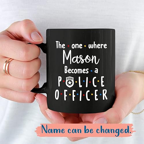 Miniatura 8 de Regalos personalizados de oficial de policía con número y nombre, taza de café de policía, regalos personalizados para policía, taza de aplicación