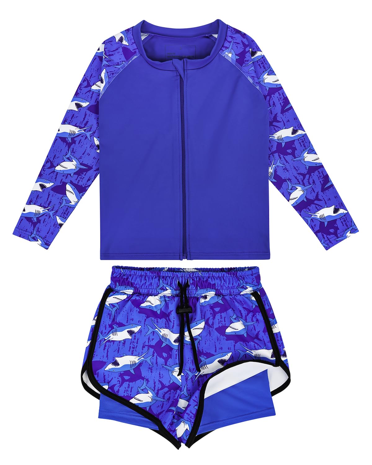 FLYISH DIRECT Baby Swimsuit Trunk and Rashguard Rash-Guard-Set, Zweiteiliger Kinder Badeanzug für Jungen und Mädchen