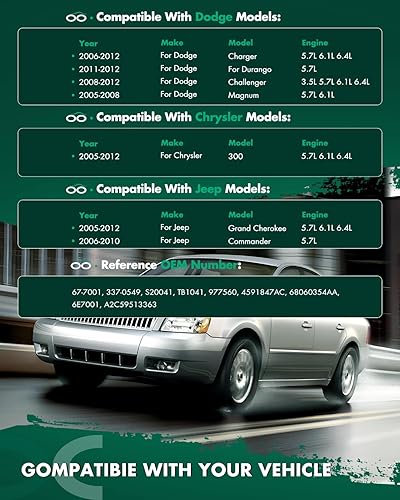 Miniatura 3 de SCITOO Conjunto de cuerpo del acelerador para Dodge Charger 2006-2012, Chrysler 300 2005-2012, para Jeep Commander 2006-2010 4591847AC (para motores