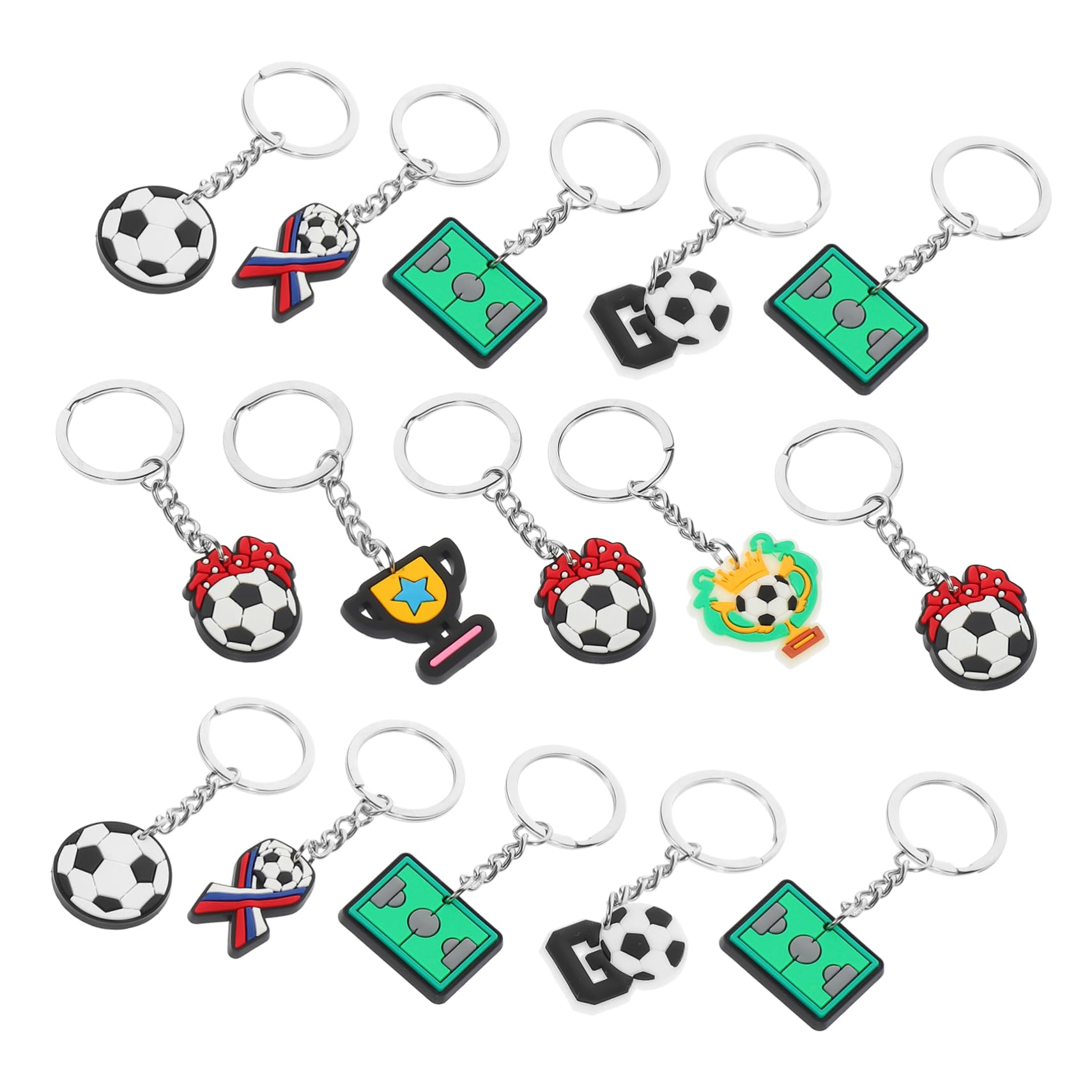 ibasenice Llavero Pelota Deportiva Keychains Recuerdo Para El Futbol Llaveros De Futbol Llavero Novedad Colgante De Mochila De Fútbol Pegamento Blando De Pvc