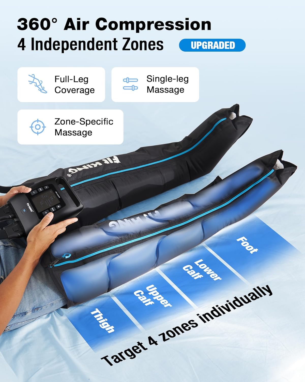 FIT KING Cordless Recovery Boots Medium image 3