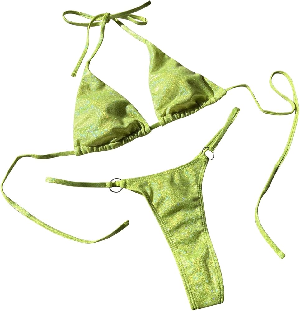 新品未使用　大会用キラキラビキニ上下＋接着グルー 水着 ビキニ ビジュー付 上下別柄 ホワイト ブラック ピンク[品番