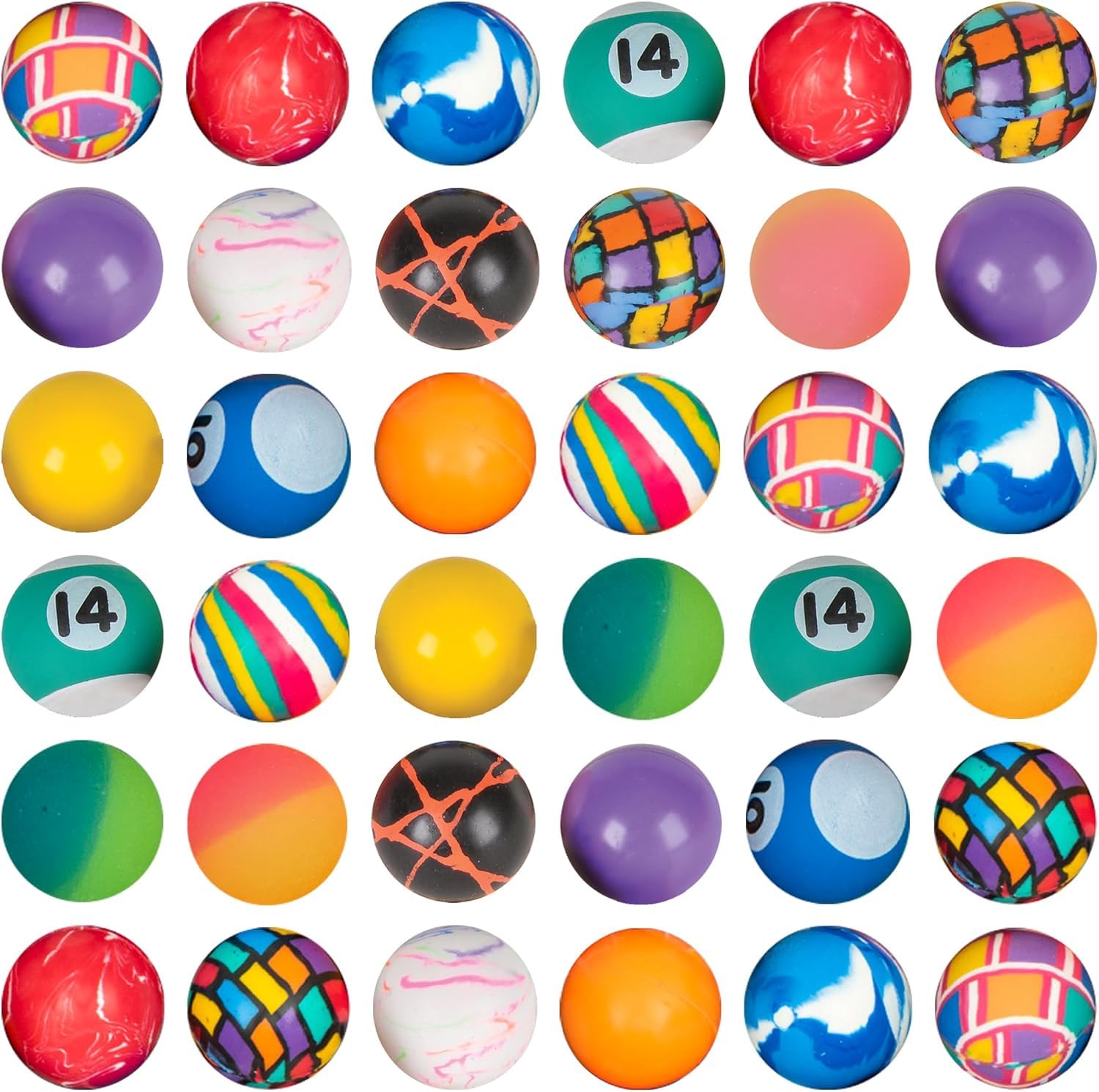 Amazon.com: Bedwina Bouncy Balls in Bulk - (1inch/27mm) Hi Bounce