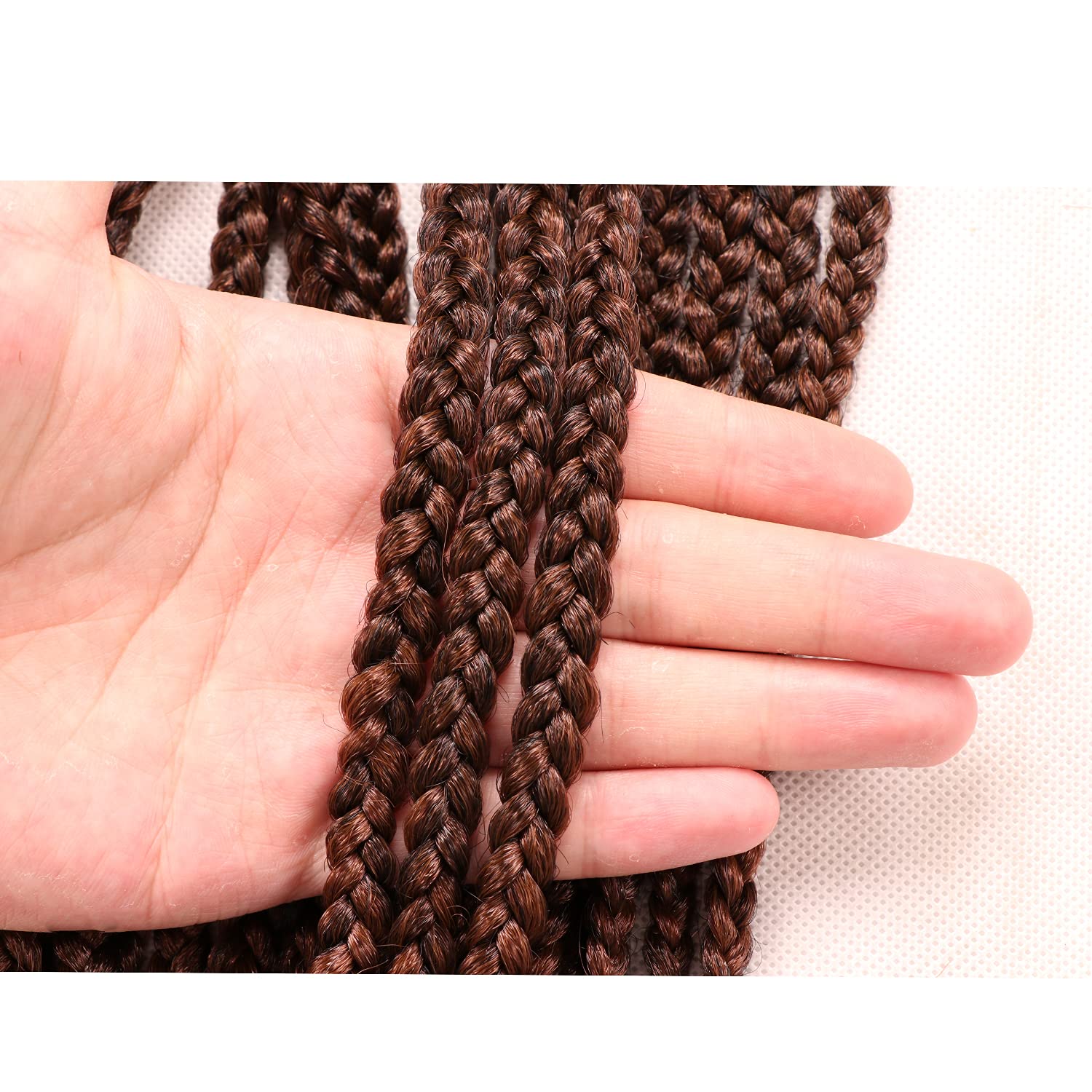 7 confezioni all'uncinetto Braids Meches extension capelli naturali per trecce africane parrucca nera parrucca donna naturale treccia africana donna (35,6 cm(confezione da 7), #T30)