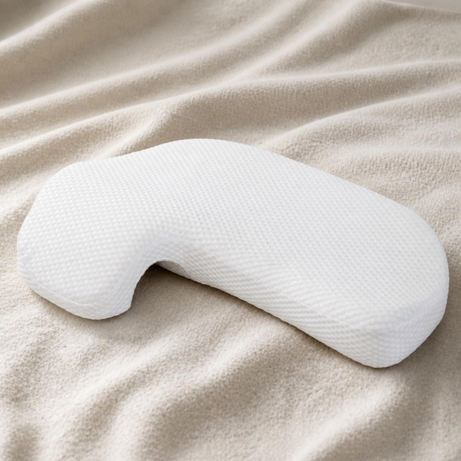 Contorneada en Forma L Ergonómica Espuma Viscoelástica con Funda Algodón Ave para Adultos, Parejas, Dormitorio,