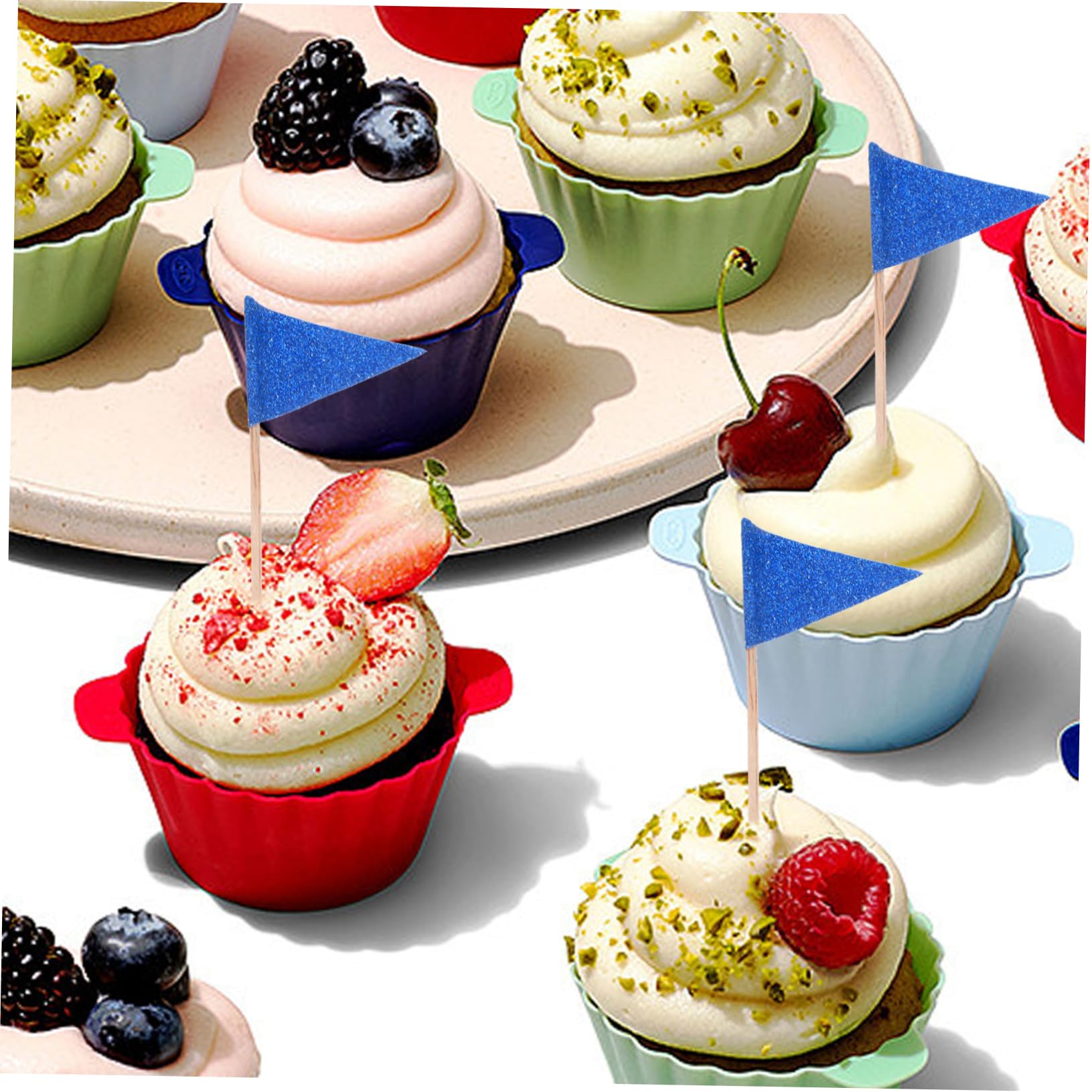 Amazon.co.jp: CIYODO 60個フラッグピック ケーキスティック デザート