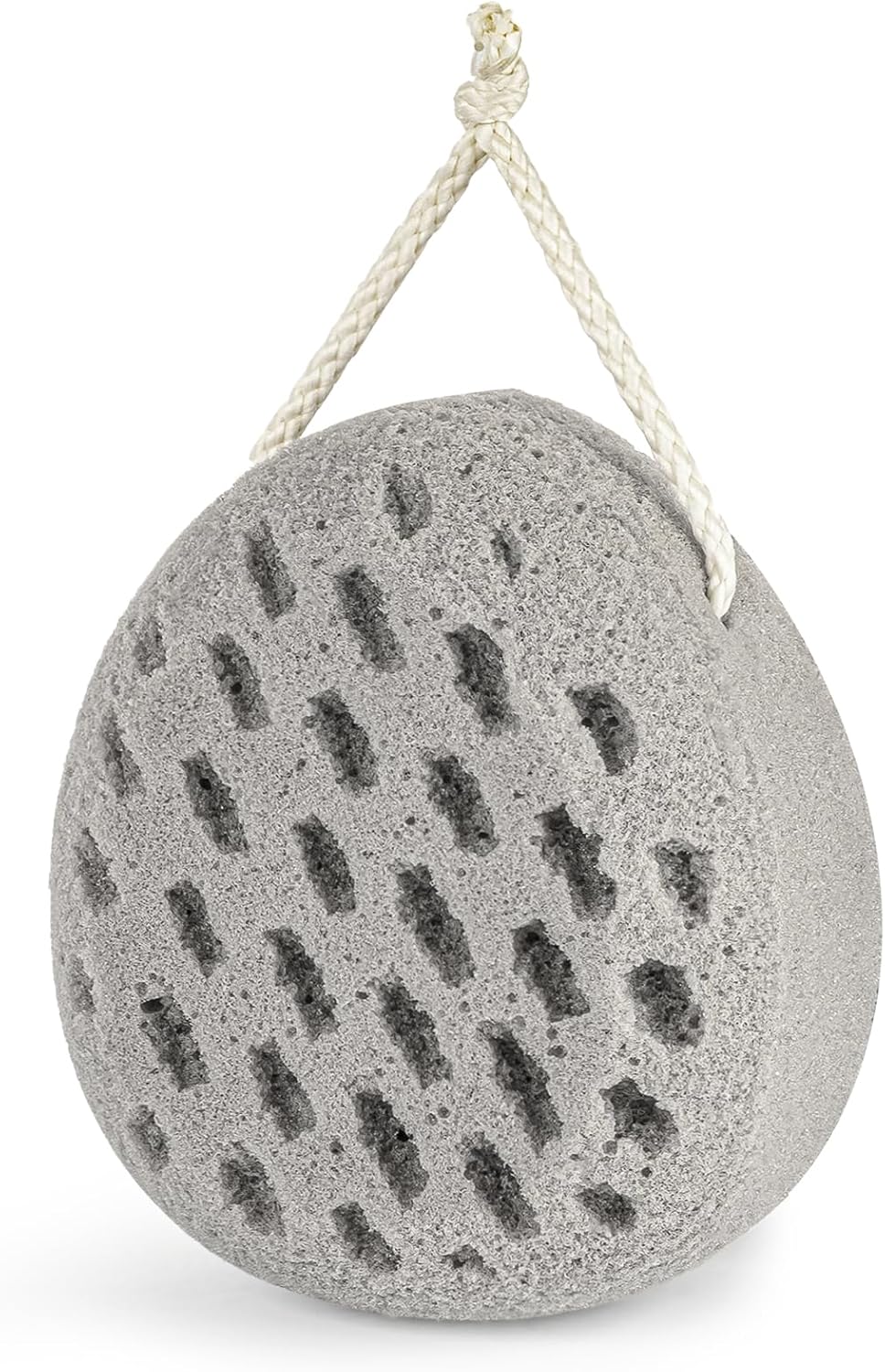 MAQIHAN 1PACK Loofah Bath Sponge – Loofah Body Scrubber Sponge for Women and Men, Soft Body Wash Sponges for Shower Exfoliating Deep Cleansing Scrubber with Hanging String, Grey
