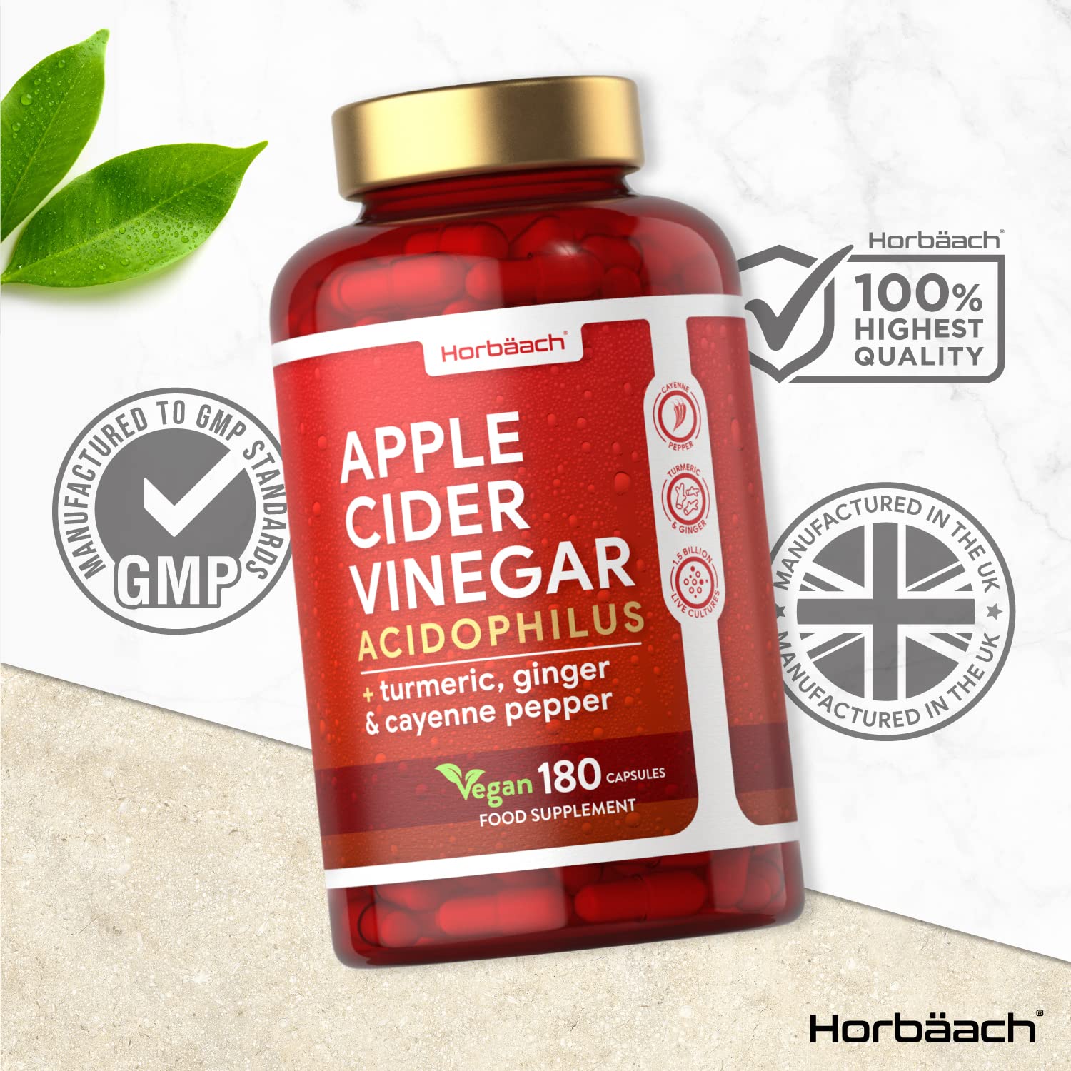 Buy Apple Cider Vinegar Capsules 1000mg 180 Count High Strength Complex with Probiotics