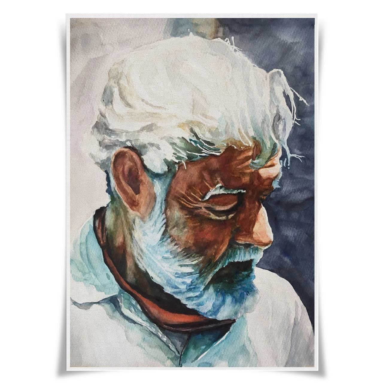 Great Writer Portrait Poster Literary Giants A3 Prints Wall Art Home Decor (Ernest Hemingway)